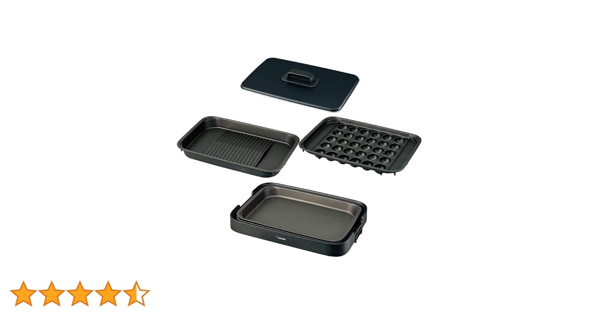 Amazon | 象印マホービン ホットプレート 3枚タイプ ブラック EA-KK30